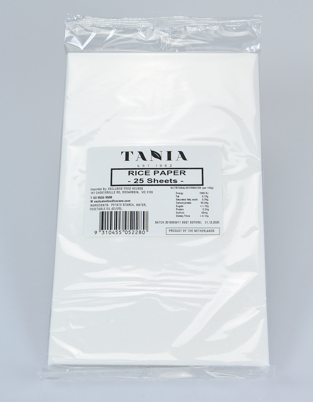 Tania Rice Paper 25 Sheets