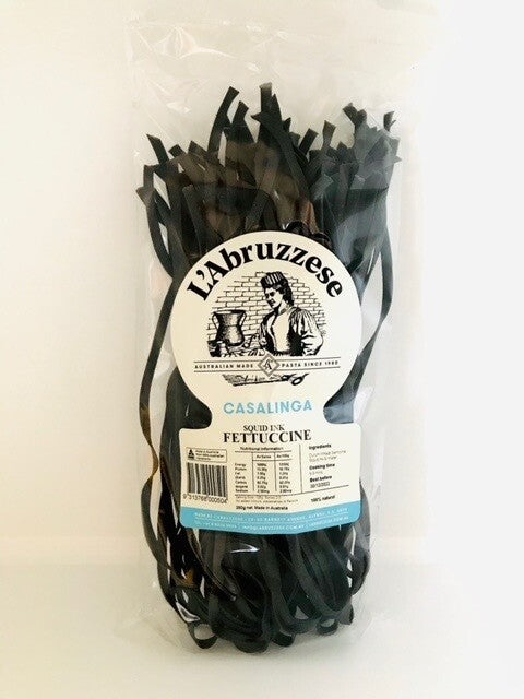 L'abruzzese Squid Ink Fettuccine 250g