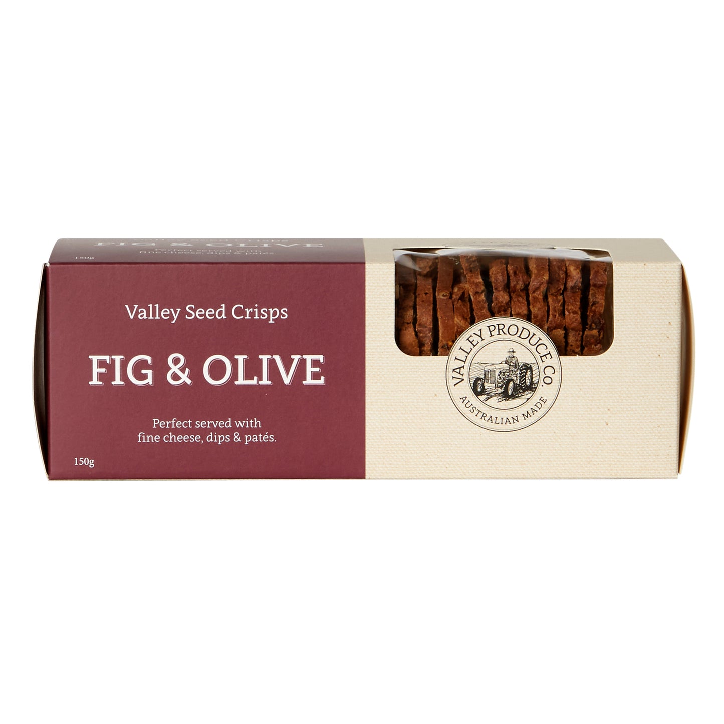 Valley Produce Company Valley Seed Crisps Fig and Olive 150g