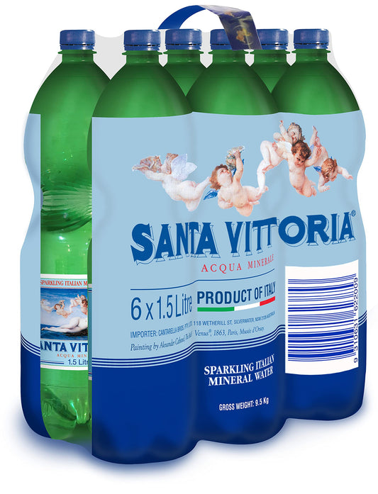 Santa Vittoria Sparkling Mineral Water 6pack x 1.5L
