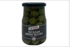 La Nova Green Sicilian Olives 550g