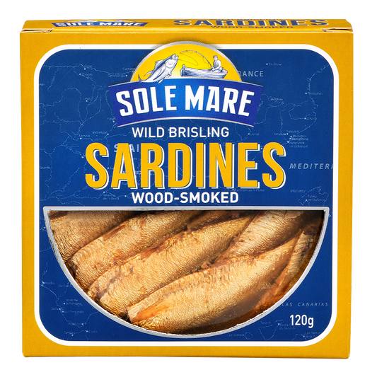 Sole Mare Wild Brisling Sardines Wood-Smoked 120g