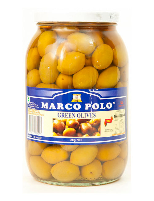 Marco Polo Green Whole Olives 2kg