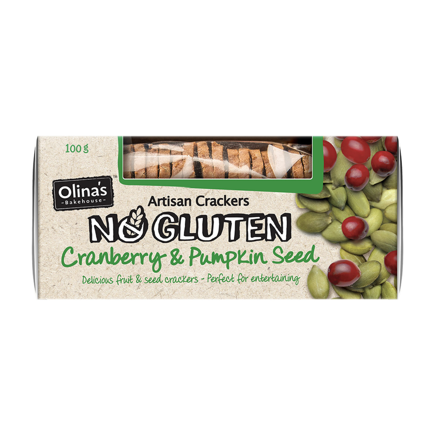 Olinas Cranberry & Pumpkin Seed Gluten Free 100g
