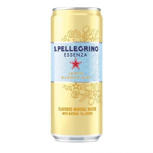 San Pellegrino Essenza Lemon & Lemon Zest 8 x 330ml Cans