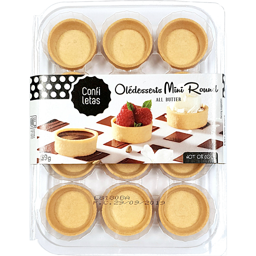 Confiletas Mini Sweet Round Pastry Cases x 12