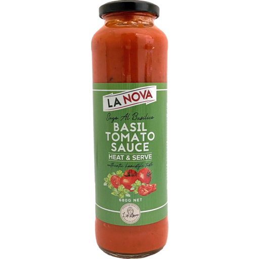 La Nova Heat + Serve Basil Tomato Sauce 680g