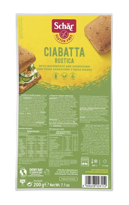 Schar Gluten Free Ciabatta Rustica