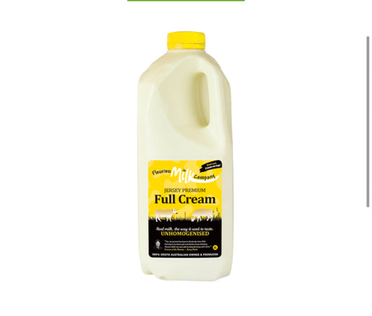 Fleurieu Jersey Premium Unhomogenised Full Cream 2l