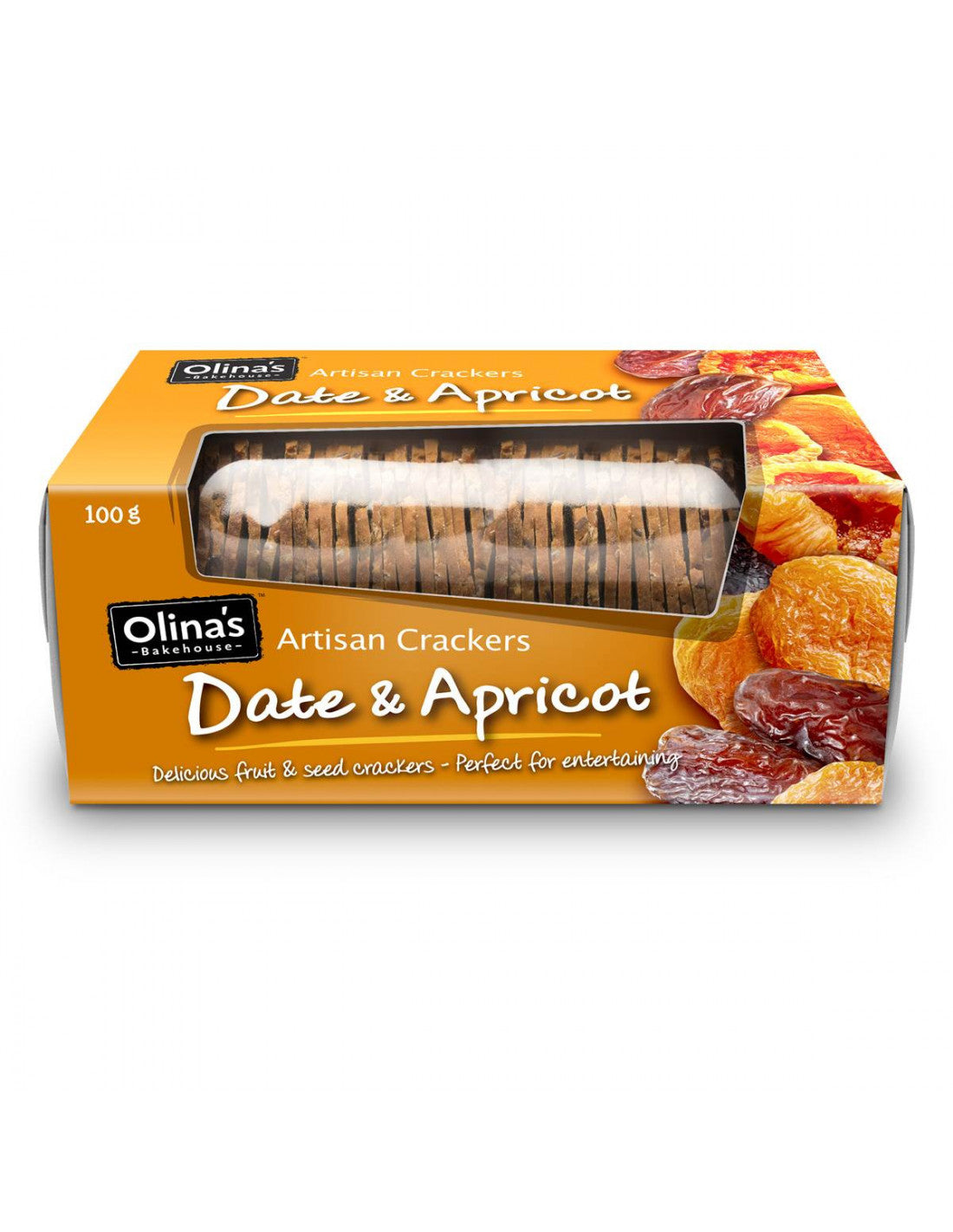 Olinas Date And Apricot Crackers 100g