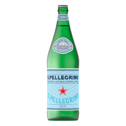 Sanpellegrino Sparkling Mineral Water 1l Glass Bottles