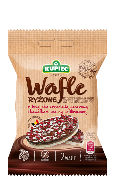 Kupiec Rice Crackers With Freeze Dried Rasberry Pieces
